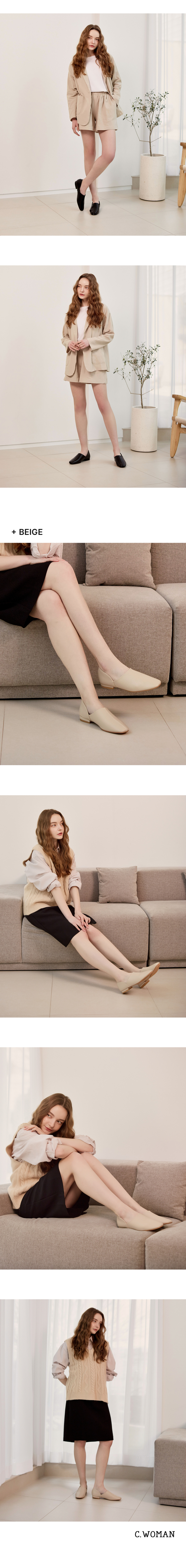 FLAT SHOES - 2 COLORS BLACK