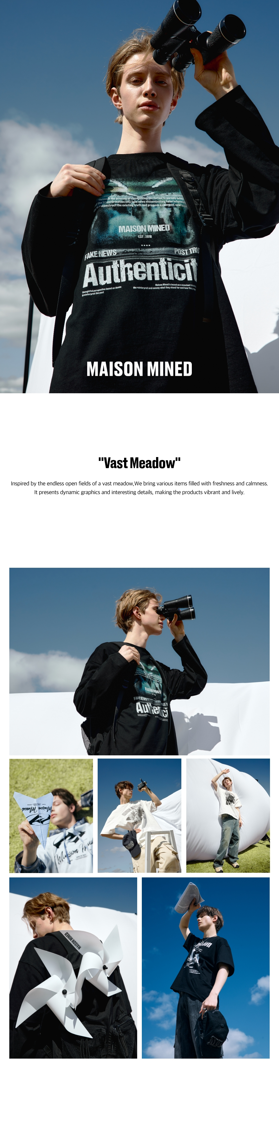 【MAISON MINED】24SS★ FAKE NEWS HALF T 메종미네드 ~30% - FAKE NEWS HALF T BLACK