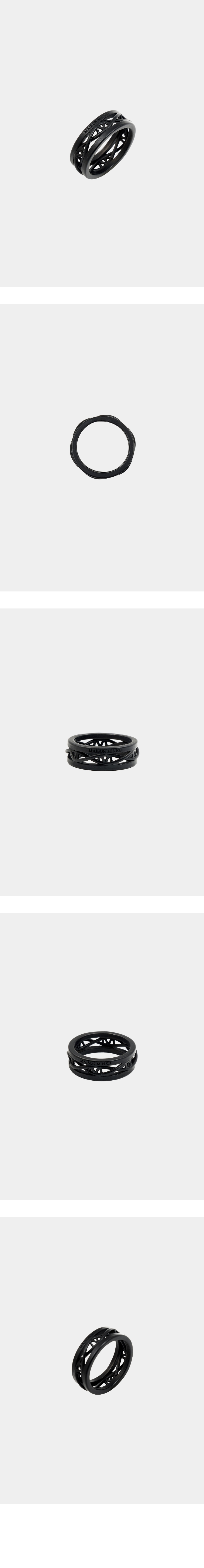 【MAISON MINED】22FW★ FUSION RING 메종미네드 ~30% - FUSION RING BLACK