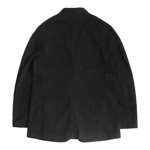 408 Linen Washed Jacket Black
