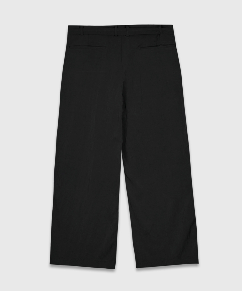 Широкие слаксы с поясом Black
