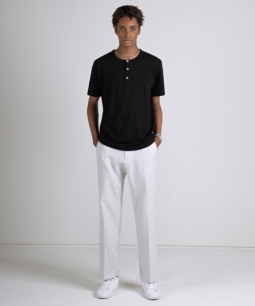 Relaxed T/R Blend Trousers 3COLOR