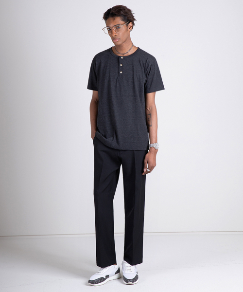 Relaxed T/R Blend Trousers 3COLOR