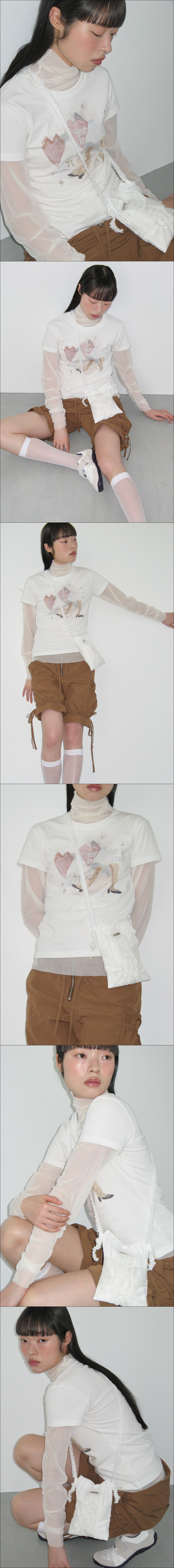 TYPESERVICE) Soft Embroidery T-Shirt [Off White]