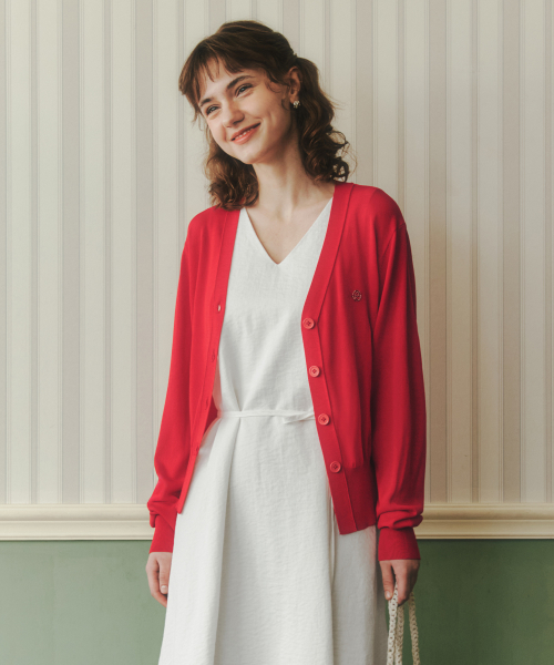 SUMMER ZERO LOGO PENDANT CARDIGAN