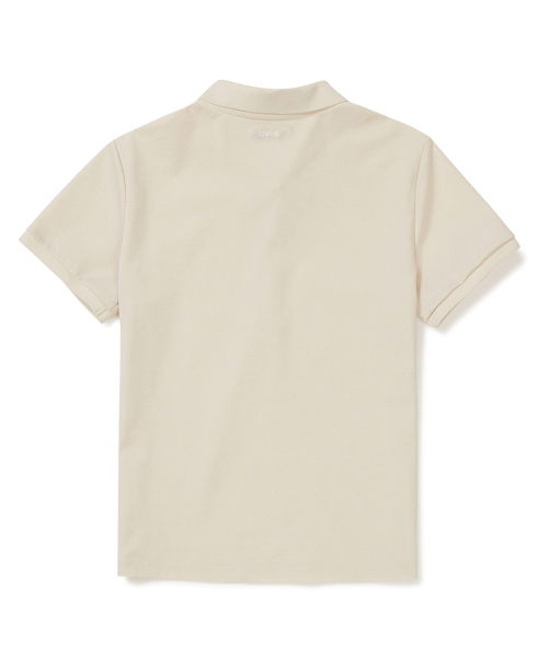 [24SS clove] Standard Pique T-Shirt Women Light Beige