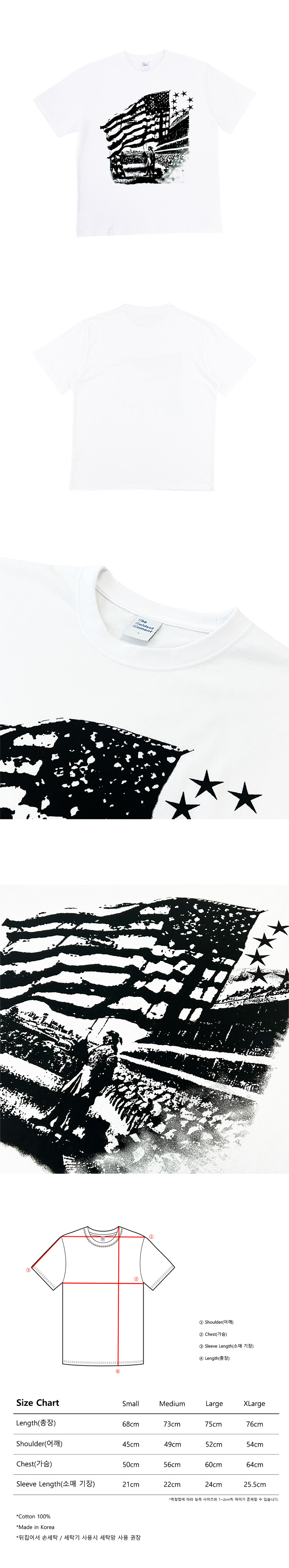 MUSINSA公式 | THE COLDEST MOMENT TCM flag T (white)
