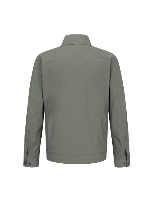 Короткая куртка с эффектом стирки D-Khaki (AM0EJP25127)
