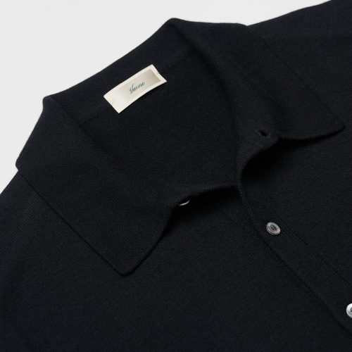 24SS Essential collar cardigan Black