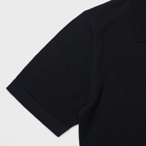 24SS Essential collar cardigan Black