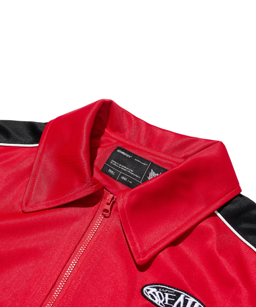 W BREATH CROP TRACK JACKET - RED