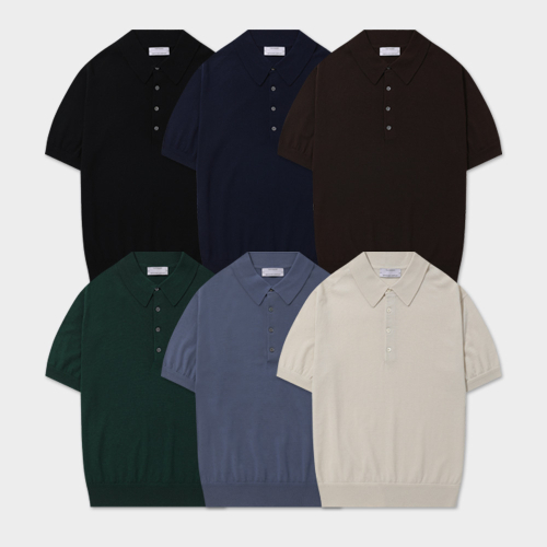 Zegna YARN воротник-трикотаж летняя шерсть 100% — 6 цветов
