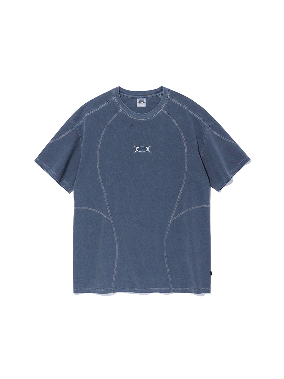 MUSINSA公式 | CRITIC INCISION PIGMENT T-SHIRTS BLUE
