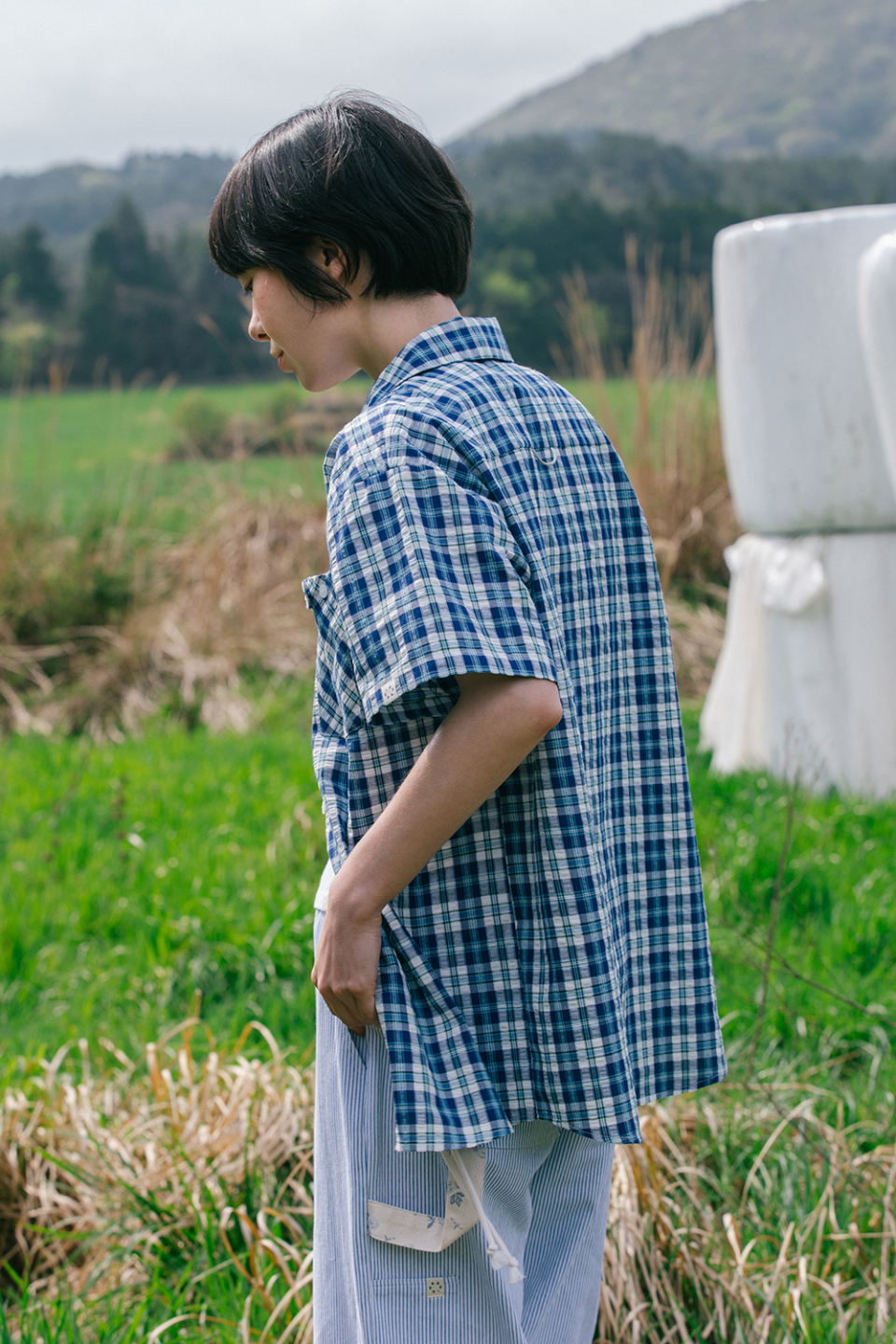 シャツ HUECLOSET One Pocket Check Half Shirt 25KERO440 il_1080xN.1978619619_5hka.jpg