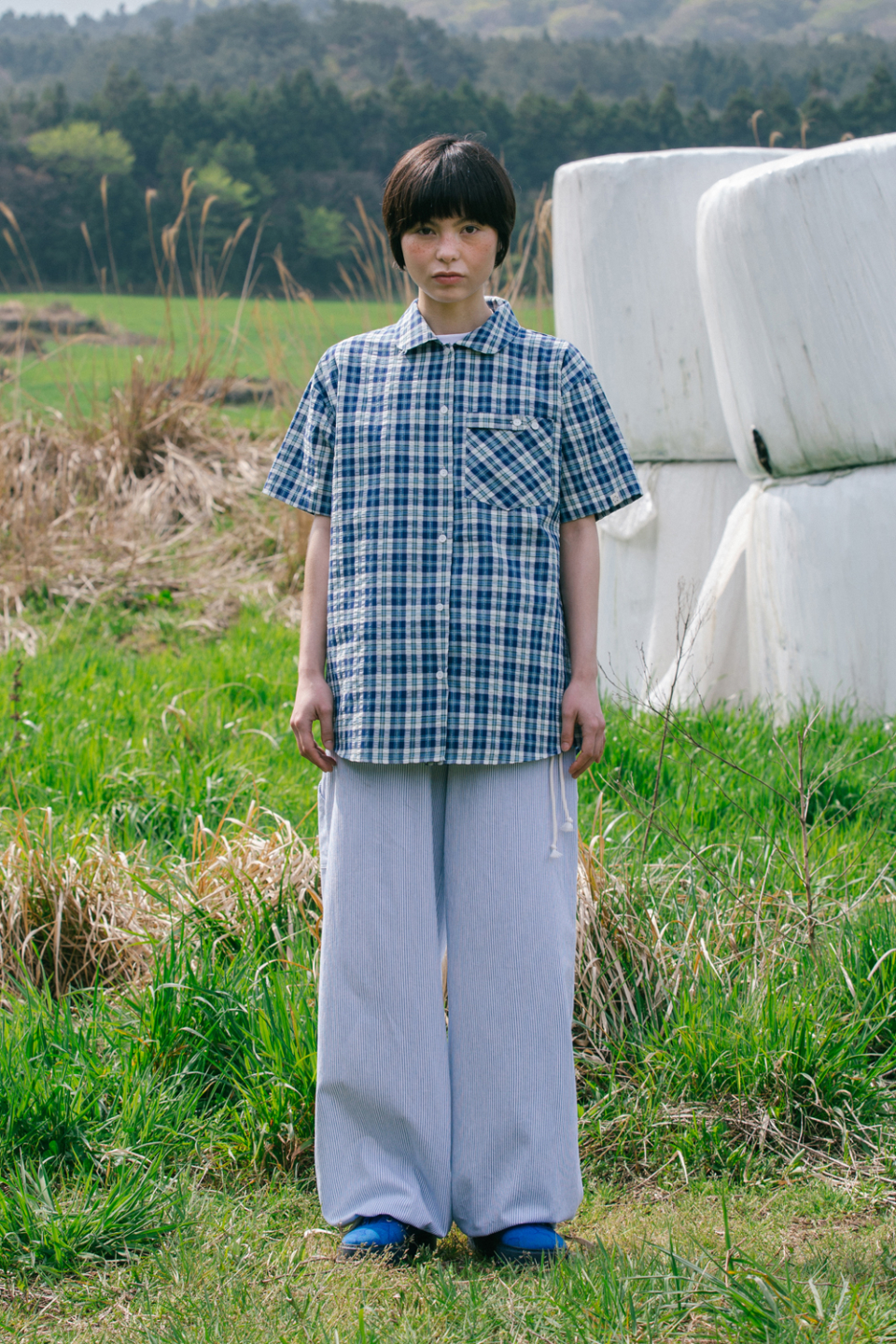 OHESHIO ■ STRIPE CARPENTER PANTS MUSINSA | OHESHIO STRIPE CARPENTER PANTS, BLUE