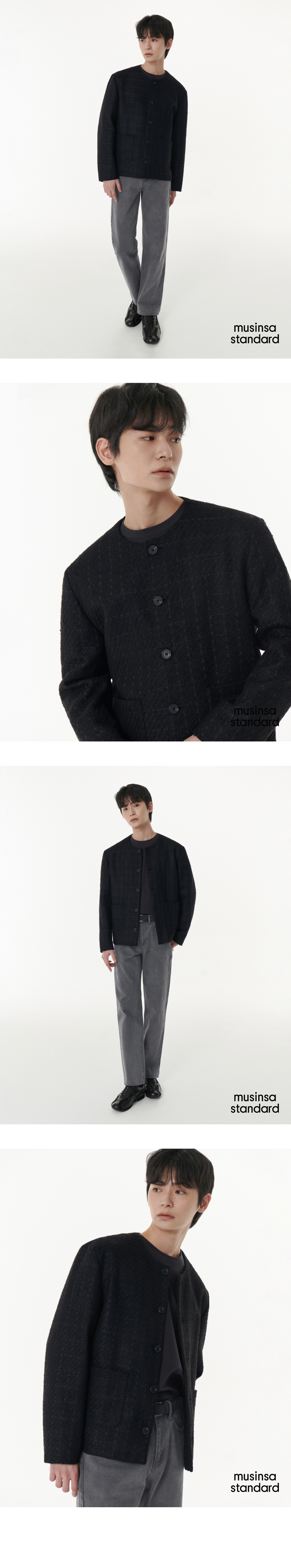 MUSINSA | MUSINSA STANDARD OVERSIZED BLAZER [BLACK]
