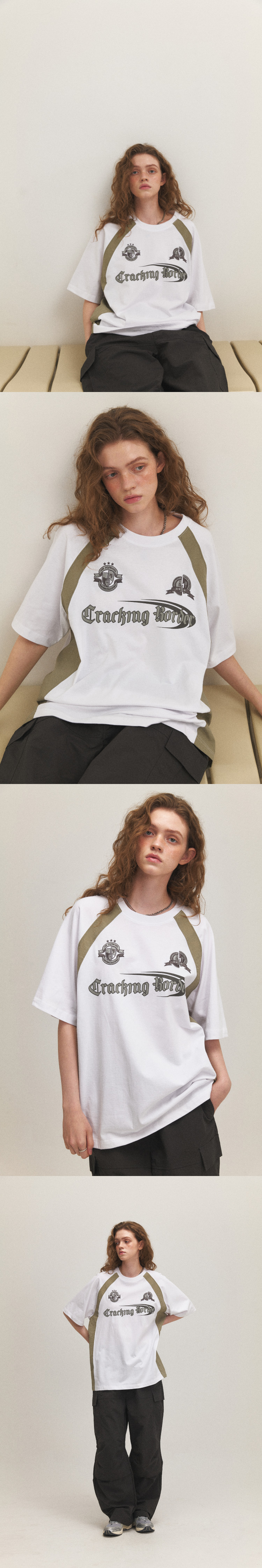 MUSINSA | CPGN STUDIO Cracking Raglan Short Sleeved T-shirt