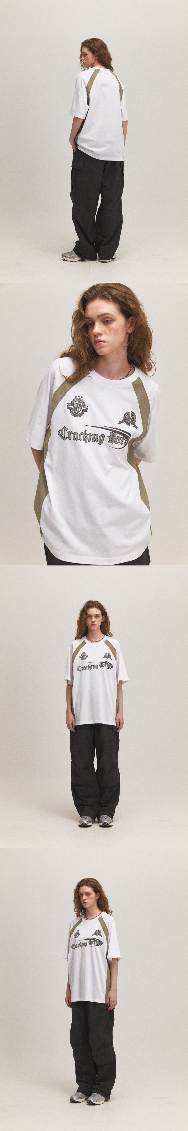 MUSINSA | CPGN STUDIO Cracking Raglan Short Sleeved T-shirt