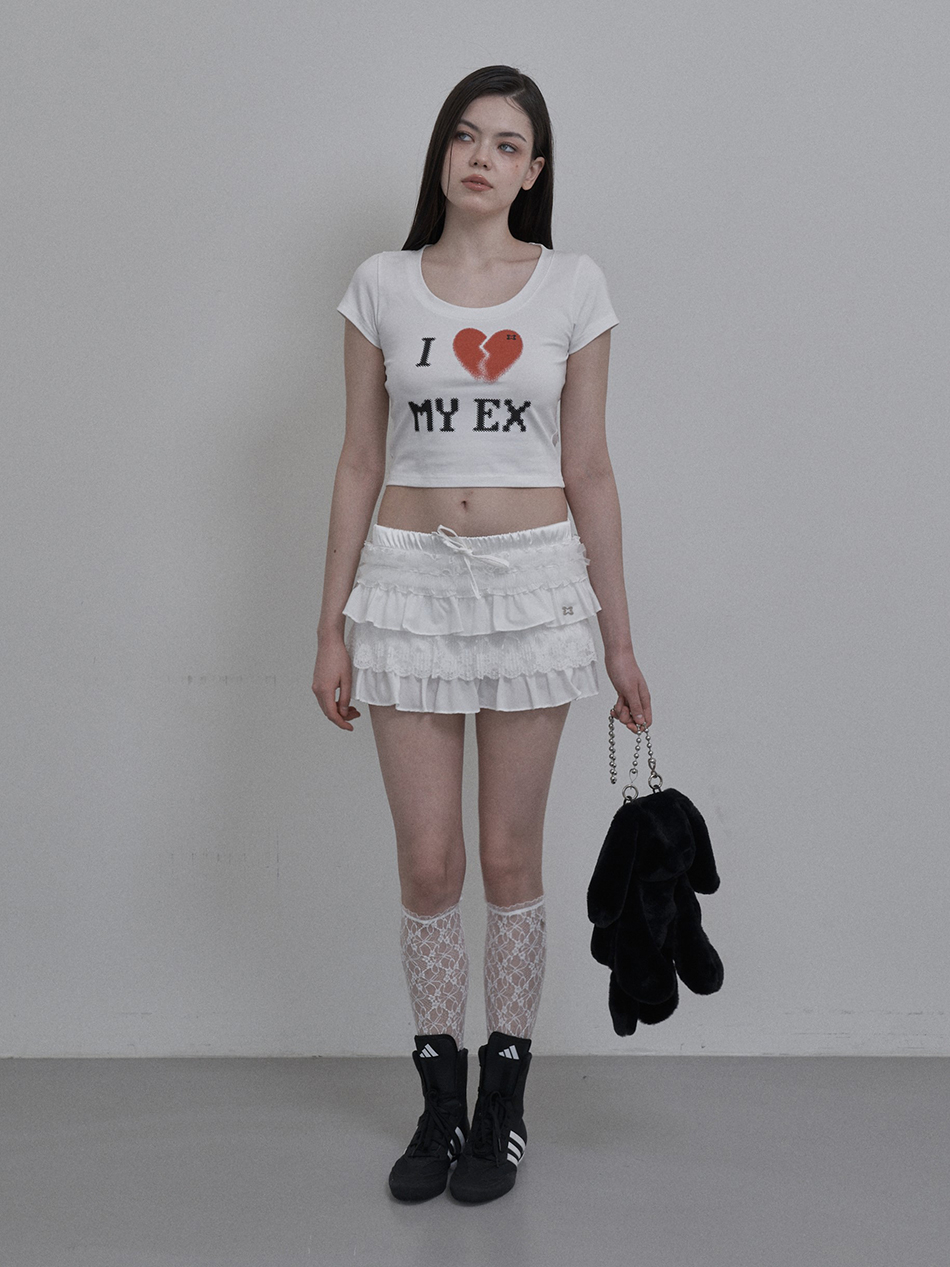 MUSINSA | SETUPEXE TUTU MIX SKRIT PANTS / WHITE