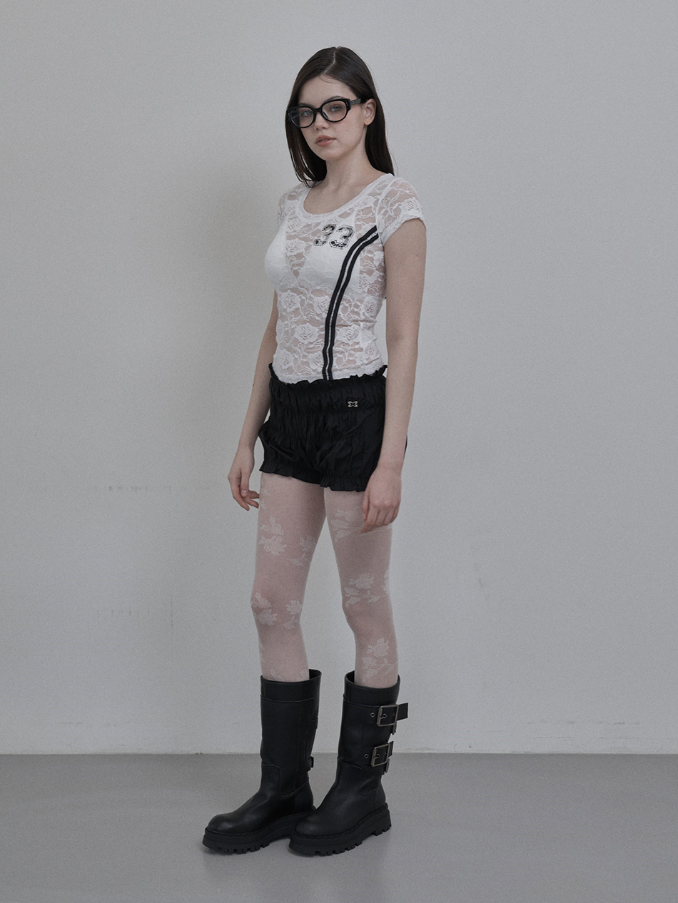 셋업이엑스이(SETUP-EXE) 33 LACE TOP / WHITE - 사이즈 & 후기