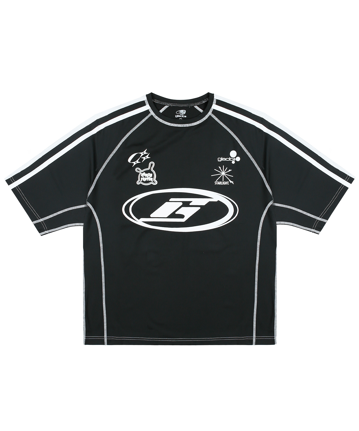 Рашгард с коротким рукавом GT079 Speed Track (BLACK)