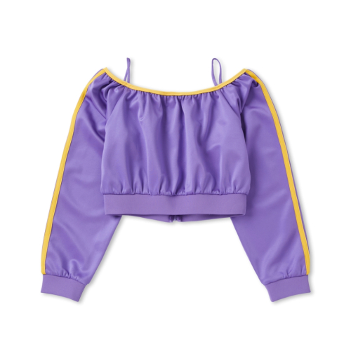 Женская олимпийка NY с открытыми плечами Purple