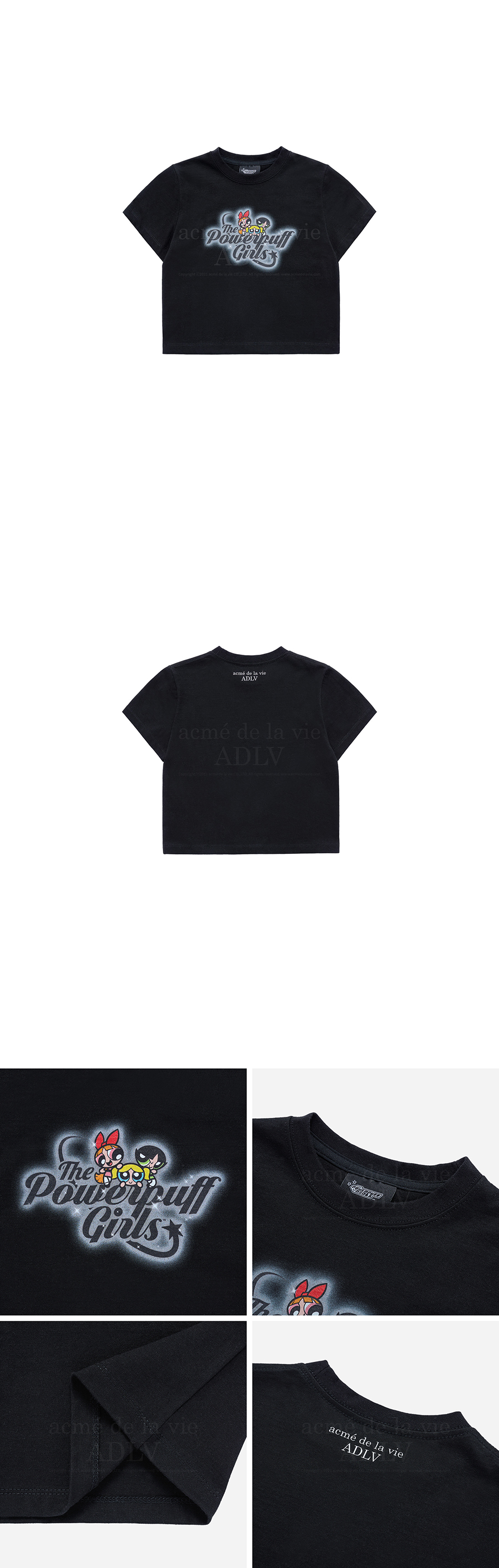 Tシャツ・カットソー The Powerpuff Girls x acmedelavie gradient curlylogo 4BUK072 MUSINSA | acmé de la vie The Powerpuff Girls x acmedelavie