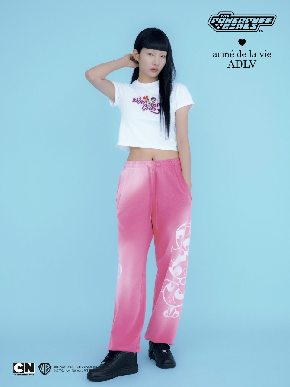 Tシャツ・カットソー The Powerpuff Girls x acmedelavie gradient curlylogo 4BUK072 MUSINSA | acmé de la vie The Powerpuff Girls x acmedelavie