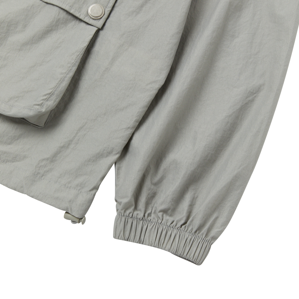 ☆NERDY☆ Outpocket Basic Windbreaker Grey MUSINSA | NERDY Outpocket Basic Windbreaker Grey