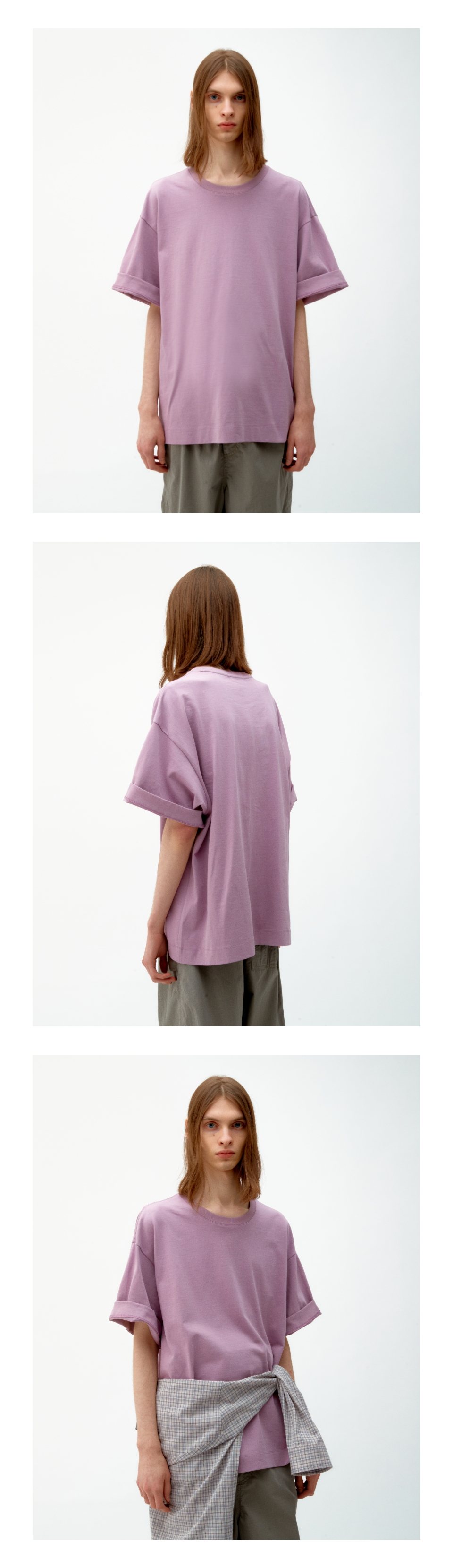 ★COOR★ Overfit boxy t-shirt baby purple CXE3TS05K-BPL MUSINSA | COOR Oversized fit boxy T-shirt (Baby Purple)