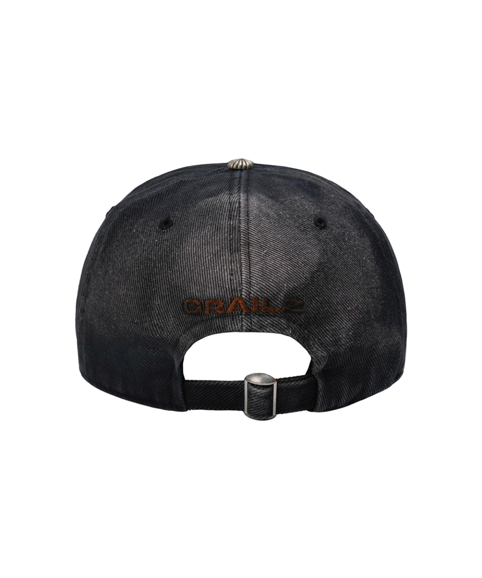 MUSINSA | GRAILZ GLARE WASHED CAP [BLACK]