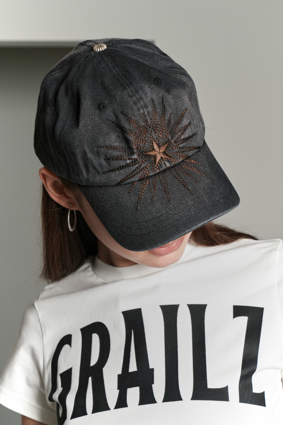 【Grailz】24HS GLARE WASHED CAP MUSINSA | GRAILZ GLARE WASHED CAP [BLACK]