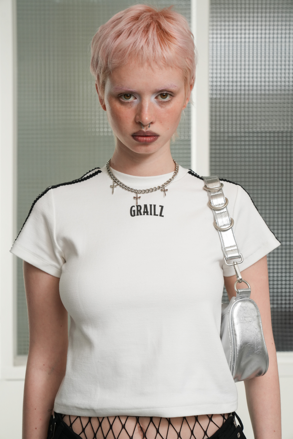 그레일즈(GRAILZ) GR LACE T-SHIRTS [WHITE] - 사이즈 & 후기