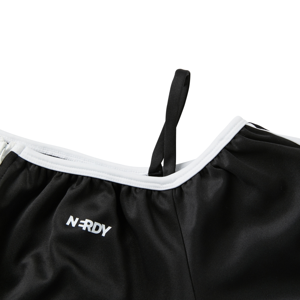 ☆NERDY☆ Women's Off Shoulder NY Track Top Black MUSINSA | NERDY Women's Off Shoulder NY Track Top Black