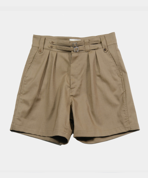 Ramie 2 Strap Gurkha Shorts - Brown