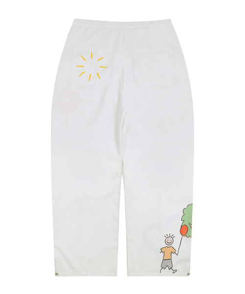Брюки со складками WXP003 Happy Dream (WHITE)