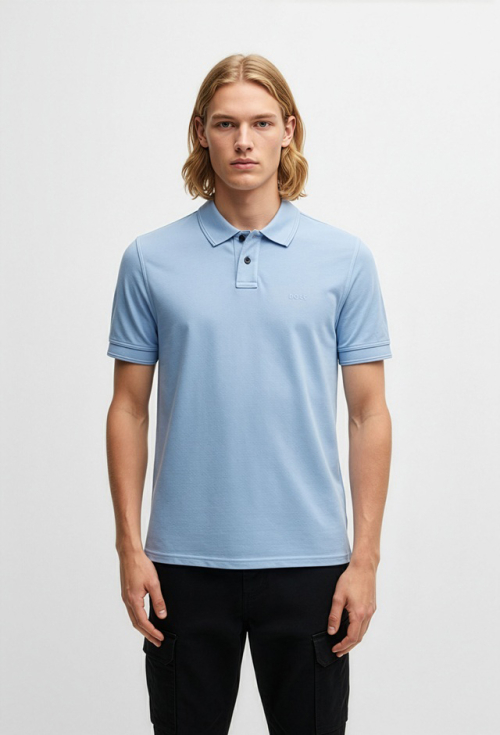Хлопковое поло с эффектом стирки Regular fit 50507813_460