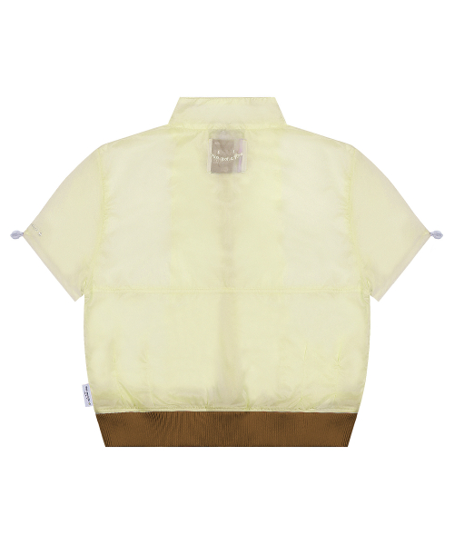 Укороченная куртка с пинтак и коротким рукавом WXJ014 (CREAM)