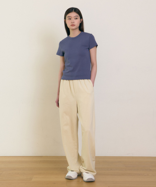 Cotton String Sweat Pants (Butter)