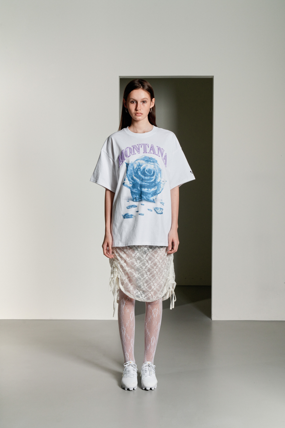 MUSINSA | GRAILZ BROKEN ROSE T-SHIRTS [WHITE]