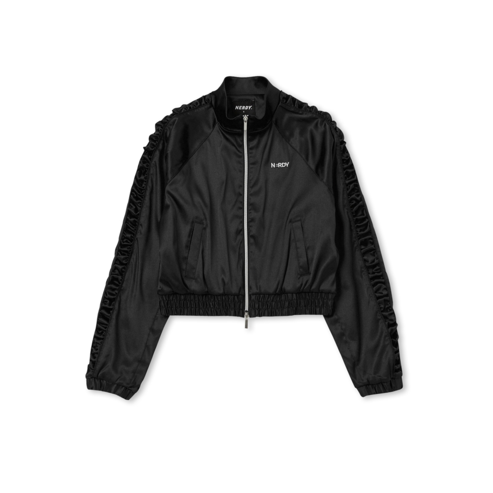 さらに100円引き◆NERDY◆Women's Satin Track Top MUSINSA公式 | NERDY Women's satin track top black