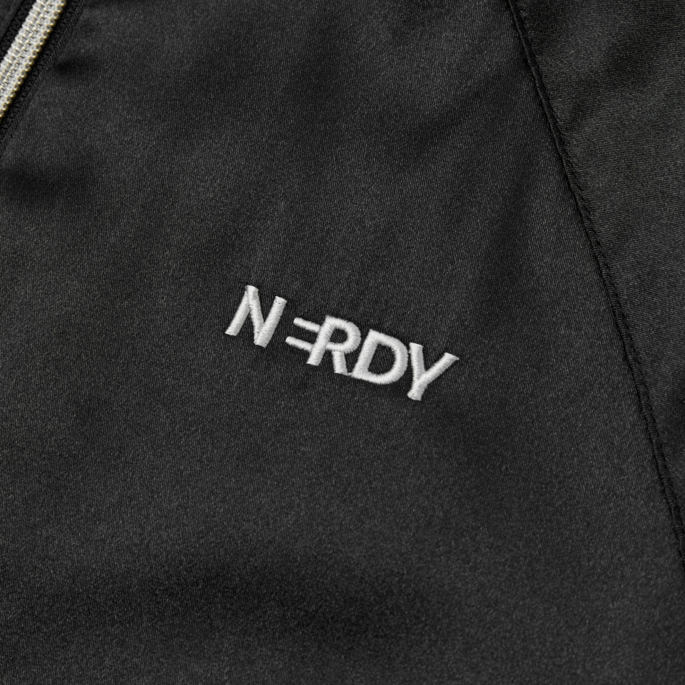 MUSINSA公式 | NERDY Women's satin track top black