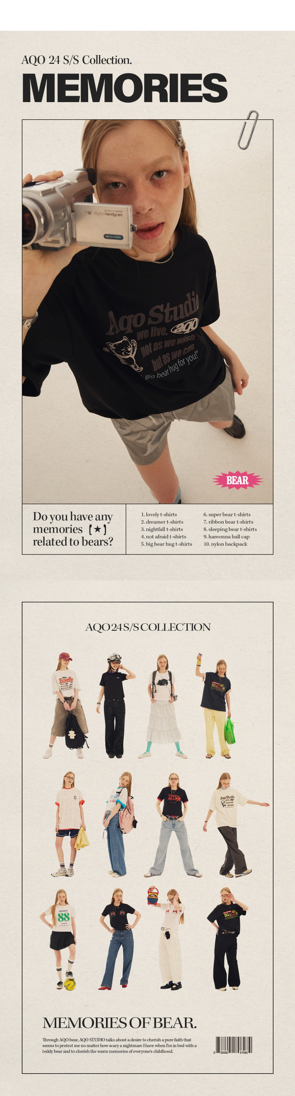 AQO STUDIO SPACE★AQO Bear Standard T-shirt MUSINSA | AQO STUDIO SPACE Super Bear Cropped T-Shirt Black