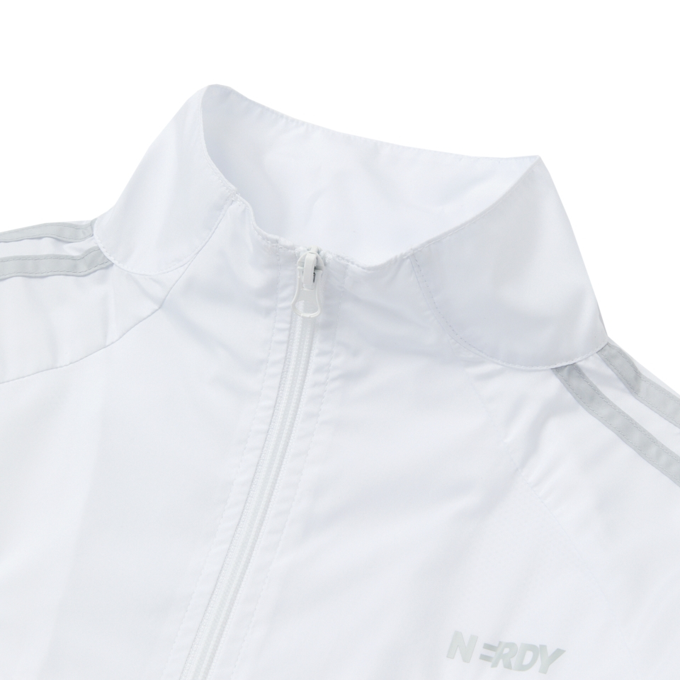 MUSINSA公式 | NERDY Women's Ribbon Tie Windbreaker White