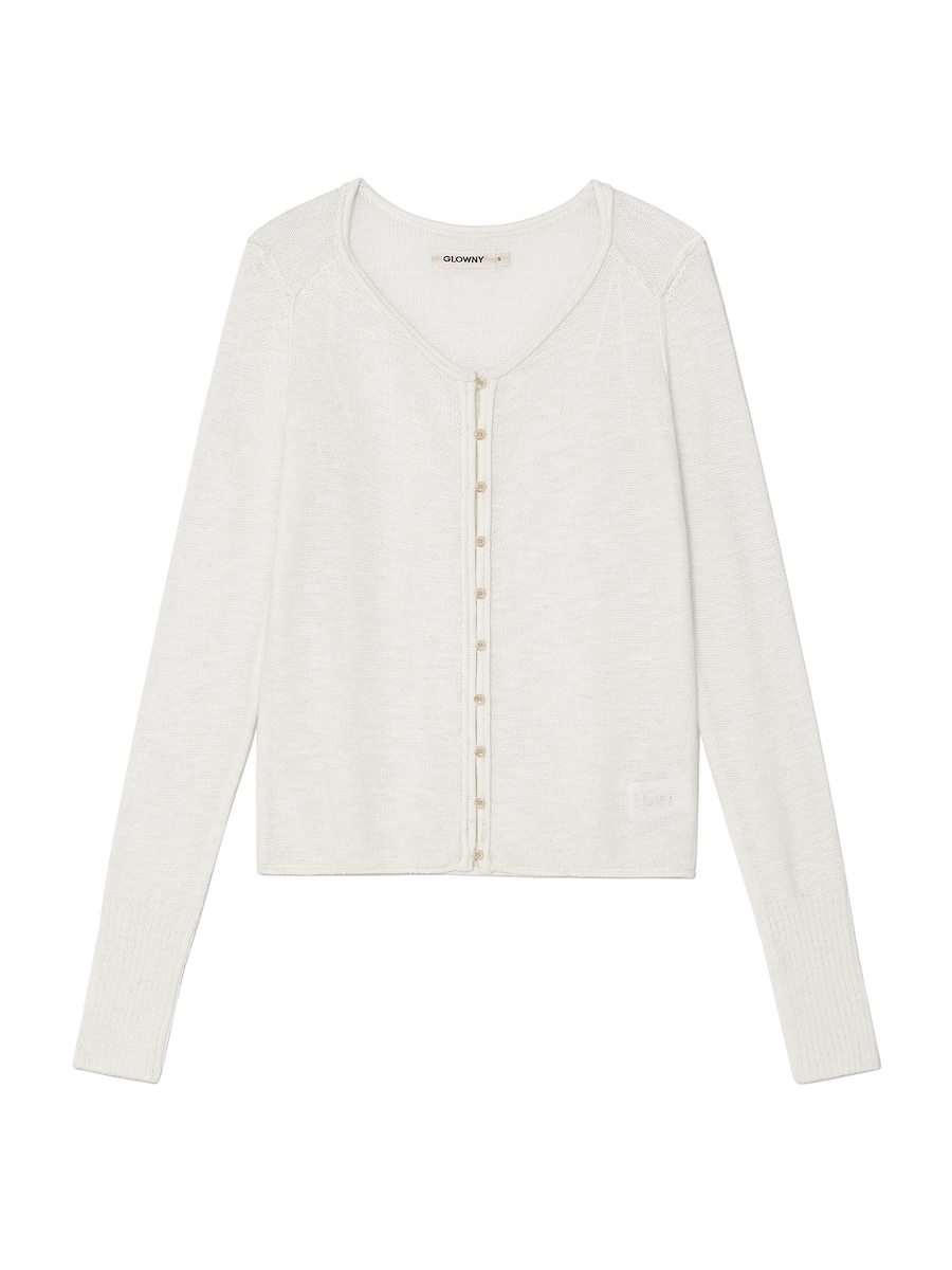 美品✩regleam basic logo cardigan white S 美品✩regleam basic logo cardigan white S - メルカリ