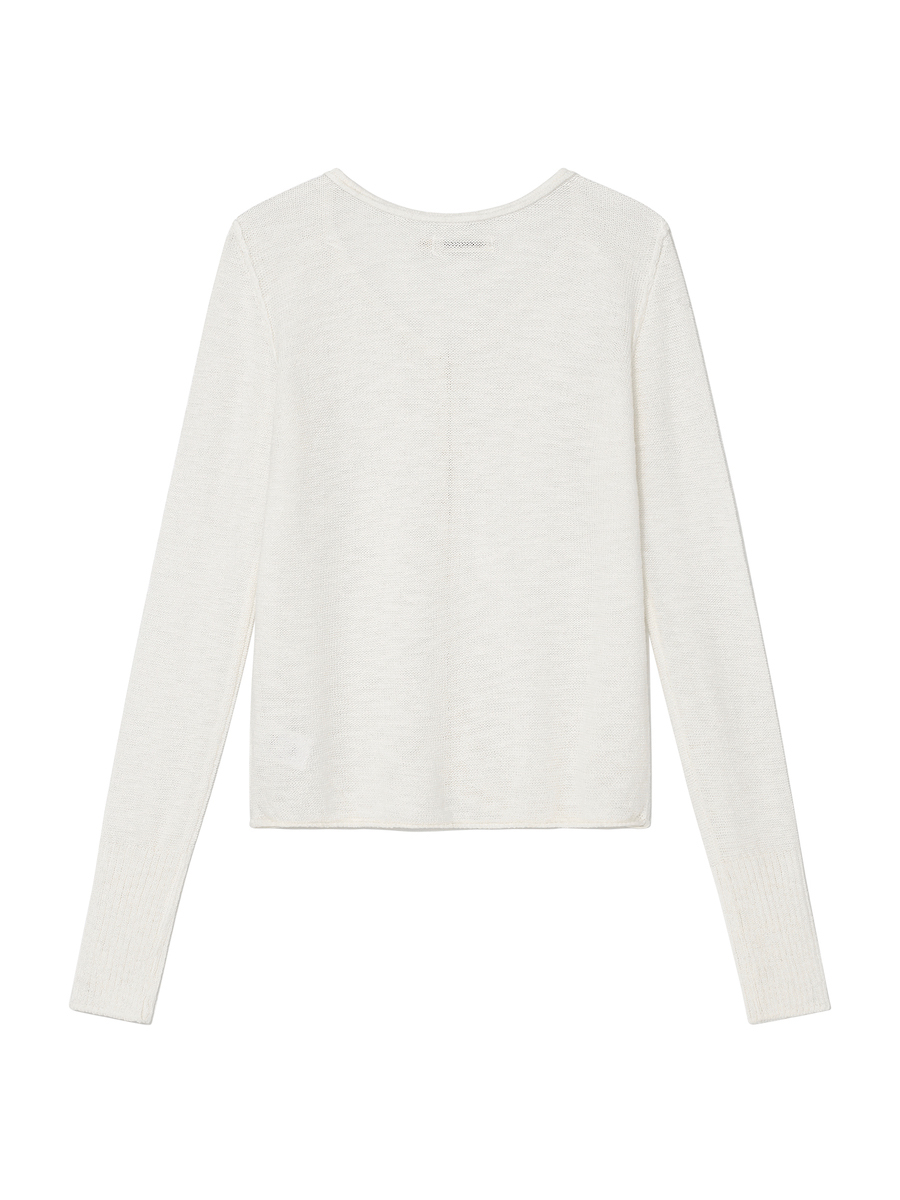 MUSINSA | GLOWNY HOUSE BUTTON CARDIGAN (WHITE)