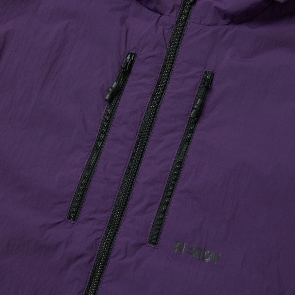 MUSINSA | NERDY Zipper Point Short Sleeve Windbreaker Dark