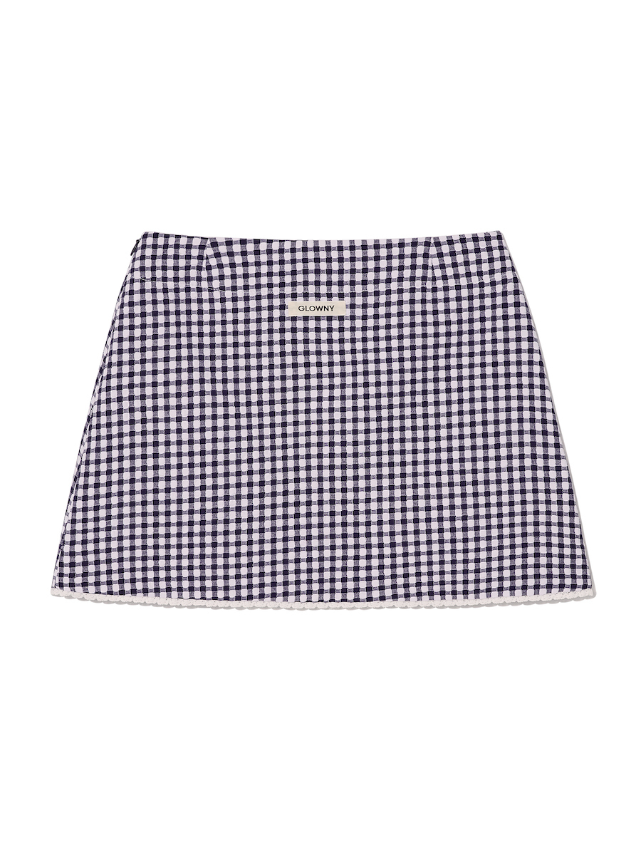 ★送料・関税込★GLOWNY★U BABY GINGHAM SKIRT★ MUSINSA | GLOWNY U BABY GINGHAM SKIRT (NAVY)