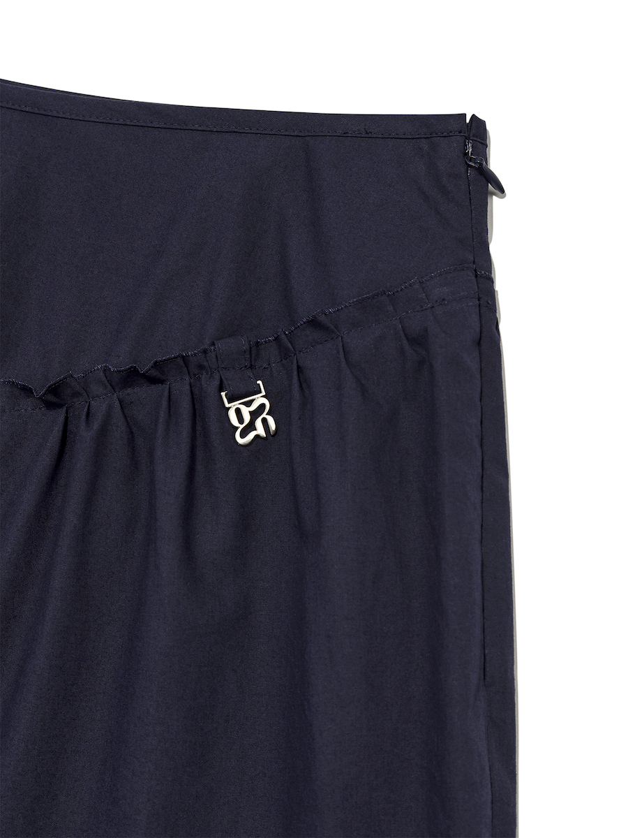 MUSINSA公式 | GLOWNY RODEO TIERED RUFFLE SKIRT (NAVY)
