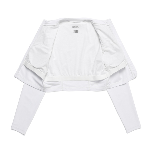 Женский укороченный рашгард на молнии N242WRG620 WHITE